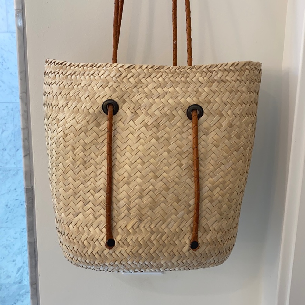 Soludos Basket Towel Tote Beach Bag